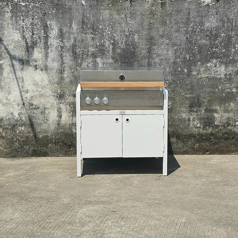 Kanpoko sukaldeko armairua parrillarekin Kanpoko sukaldeko armairua parrillarekin